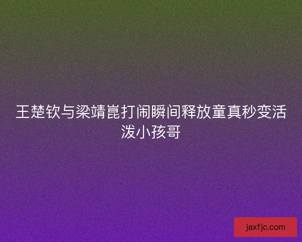 王楚钦与梁靖崑打闹瞬间释放童真秒变活泼小孩哥